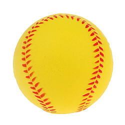 Acheter 4x Sécurité Entraînement De Baseball PU Balle De Balle Molle Sport équipe Jeu Jaune