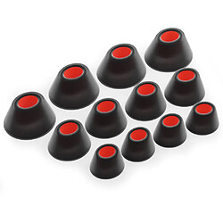 OKULI 12 x Écouteurs en Silicone Embouts d'oreilles pour JBL Tune Flex Casque Écouteurs en Noir