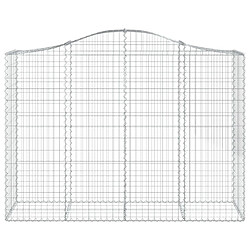 Avis vidaXL Paniers à gabions arqués 8 pcs 200x50x140/160 cm Fer galvanisé