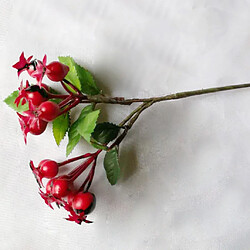 Acheter plante plastique artificielle fleur fruit baies branche bouquet floral rouge