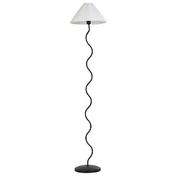 Beliani Lampadaire en métal noir et blanc 161 cm JIKAWO