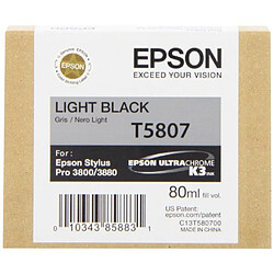 Epson T5807 Cartouche d'encre d'origine 1 x noir clair