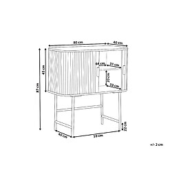 Avis Beliani Commode CARNEY 87 cm Bois clair