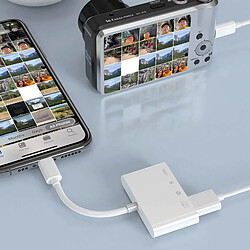 Acheter Avizar Lecteur carte iPhone / iPad Lightning vers USB / TF / Micro-SD / Lightning Blanc