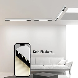 Avis ZMH Lampe de plafond LED moderne 53 cm 80 cm 107 cm pour chambre à coucher salle d'étude