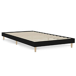 Maison Chic Lit adulte - Lit simple Cadre de lit,Structure du lit Contemporain noir 100x200 cm bois d'ingénierie -MN78499