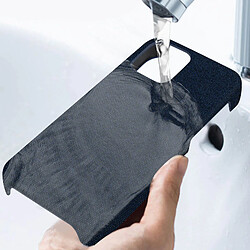 Acheter Avizar Coque iPhone 12 / 12 Pro Rigide Finition Tissu Anti-traces Lavable Bleu nuit