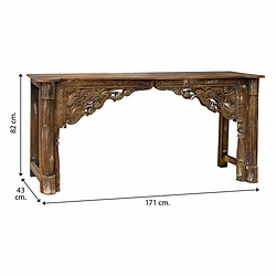 Meuble d'Entrée Alexandra House Living Bois de manguier 43 x 82 x 171 cm pas cher