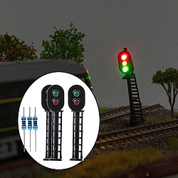 Acheter Ho Scale Railway Signal Light 3pcs Modèle 1:87