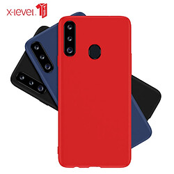 Coque en silicone anti-chute amélioré rouge pour votre Samsung Galaxy A20s