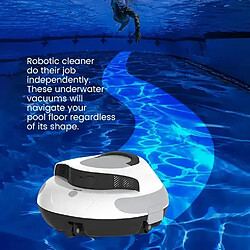 Charms & Charms Aspirateur de piscine robotisé sans fil intelligent Aspirateur de piscine automatique