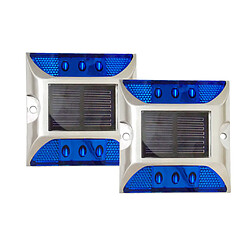 2x ultraviolet solaire extérieur ultra-lumineux led allée lumière étape feu de route bleu pas cher