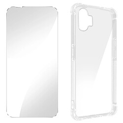 Avizar Pack Protection Nothing Phone 1 Coque Renforcée + Verre Trempé Transparent