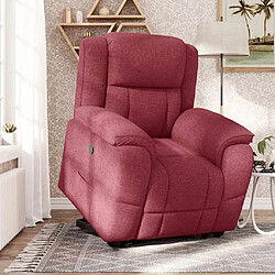 vidaXL Fauteuil inclinable rouge bordeaux tissu