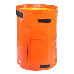 Wewoo 2 PCS 10 gallons de plantation de sacs de PE de de légumes cultiver des de fournitures de jardin de fermetaille 35cm x 45cm Orange