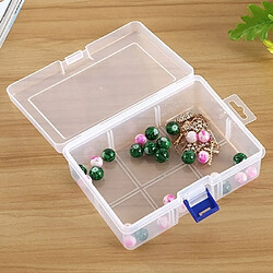 Wewoo Pour organisateur de boîte à bijoux avec diviseurs réglables, Taille: grande, 6 fentes de rangement en plastique