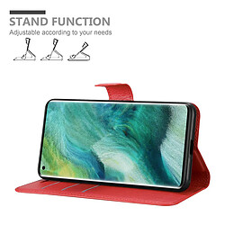 Cadorabo Coque Oppo FIND X2 PRO Etui en Rouge