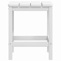 Acheter vidaXL Table de jardin Adirondack Blanc 38x38x46 cm PEHD