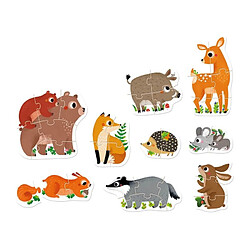 Avis Progressive puzzle - Animals in the forest