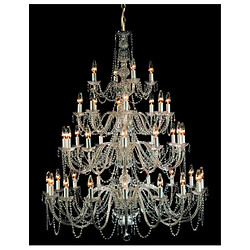 Lumière Chandelier sans abats jours Modra Chrome 154 Cm