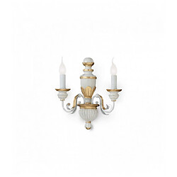 Ideal Lux Applique murale Blanche antique FIRENZE 2 ampoules