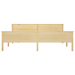 Acheter Maison Chic Lit adulte - Lit simple Cadre de lit,Structure du lit Contemporain Bois de pin massif 200x200 cm -MN13676