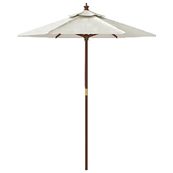 Acheter Maison Chic Parasol Jardin | Parasol de jardin avec mat en bois sable 196x231 cm - GKD34524