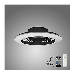 Avis Luminaire Center Plafonnier ventilateur Alisio blanc noir 1 ampoule 19,5cm