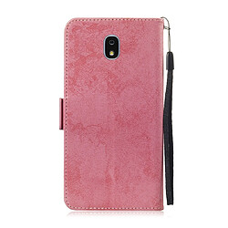 Avis Wewoo Housse Coque Etui à rabat horizontal multifonctionnel en cuir avec fente pour carte et support Galaxy J7 2018 rose