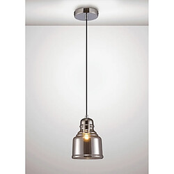 Luminaire Center Suspension Ariel Chrome poli 1 ampoule 26cm