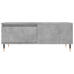 Acheter vidaXL Table basse Gris béton 90x50x36,5 cm Bois d'ingénierie