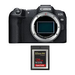 Canon EOS R8 Body+Carte SanDisk 128 Go Extreme Pro CF CFexpress Type B