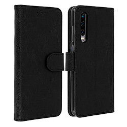 Avizar Housse Huawei P30 Étui Portefeuille Support Stand - Noir