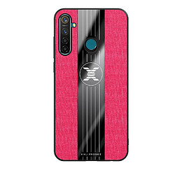 Avis Wewoo Coque Souple Pour TPO Realme Q XINLI tissu de couture Antichoc TPU de protection Rouge