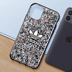 Avis Adidas Coque Silicone pour iPhone 12 Motif Floral Bords Surélevés Multicolore