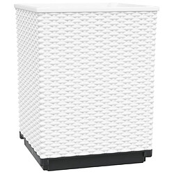 Avis vidaXL Jardinières 2 pcs blanc 30x30x37 cm polypropylène