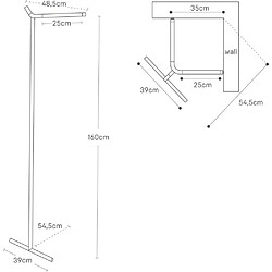 Avis Yamazaki Porte manteau d'angle en métal Corner blanc.