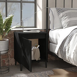 Avis Maison Chic Lot de 2 Tables de chevet,Table de nuit,Table d'appoint pour salon avec pieds en métal Noir 40x30x50 cm -MN97045