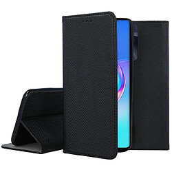 Htdmobiles Housse pour Realme C55 - etui coque pochette portefeuille + film ecran - NOIR MAGNET