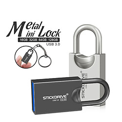 Avis Wewoo Clé USB STICKDRIVE 64 Go USB 3.0 haute vitesse Creative Love Lock U disque métallique Noir