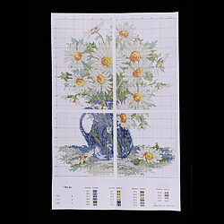 Acheter Daisy Flowers estampé Kits de point de croix - Kit de broderie à motif pré-imprimé