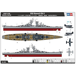 Acheter Hobby Boss Maquette Bateau Uss Hawaii Cb-3