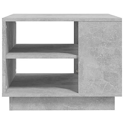 Acheter vidaXL Table basse gris béton 55x55x43 cm bois d'ingénierie