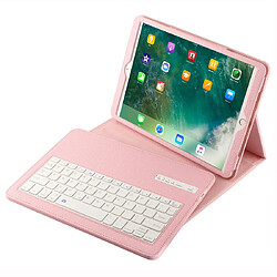 Wewoo IP09 pour iPad 10,2 pouces Texture ABS détachable clavier Bluetooth Étui en cuir avec fonction de support rose pas cher