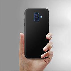 Acheter Avizar Coque Galaxy A6 Protection Silicone + Arrière Polycarbonate - noir