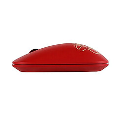 Yonis Souris Sans Fil Silencieuse Ergonomique Rouge pas cher