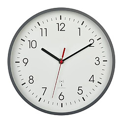 Avis TFA Dostmann Horloge Murale analogique Radio-pilotée 60.3550.10, Haute précision, élégante, analogique, Couvercle en Verre, pour Bureau, Maison, Cadeau, 245 x 245 x 42 mm, Gris