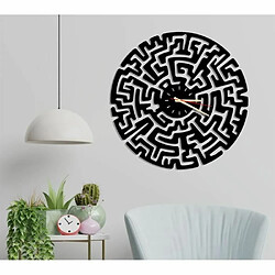 DEKORY Labyrinthe Métal Grande Horloge Murale 50cm