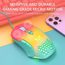 Avis Universal Souris de jeu, souris de jeu ergonomiques câblées avec 7 boutons programmables,