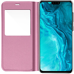 Acheter Avizar Étui Honor 9X Lite Fenêtre d'Affichage Clapet Folio Ultra-fin rose